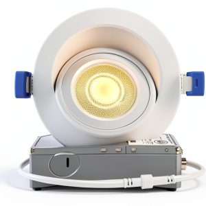 LED Gimbal Recessed Light 4" Ensenior 4 Pack Adjustable 5CCT Dimmable-0