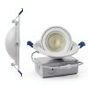 LED Gimbal Recessed Light 4" Ensenior 4 Pack Adjustable 5CCT Dimmable-4