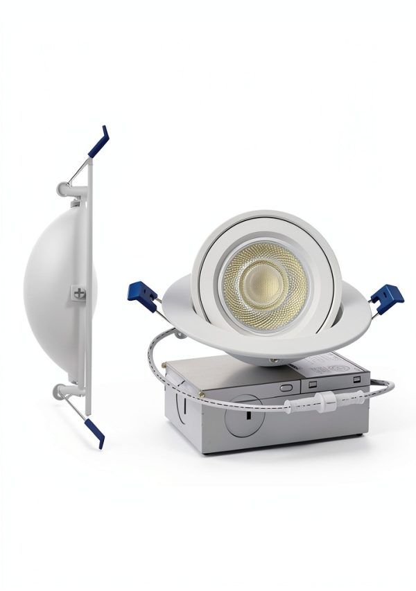 LED Gimbal Recessed Light 4" Ensenior 4 Pack Adjustable 5CCT Dimmable-4