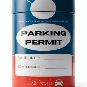 Hotel Car Parking Pass Permit Card Makalu 1000 Pack 3.5x5.5in White-0