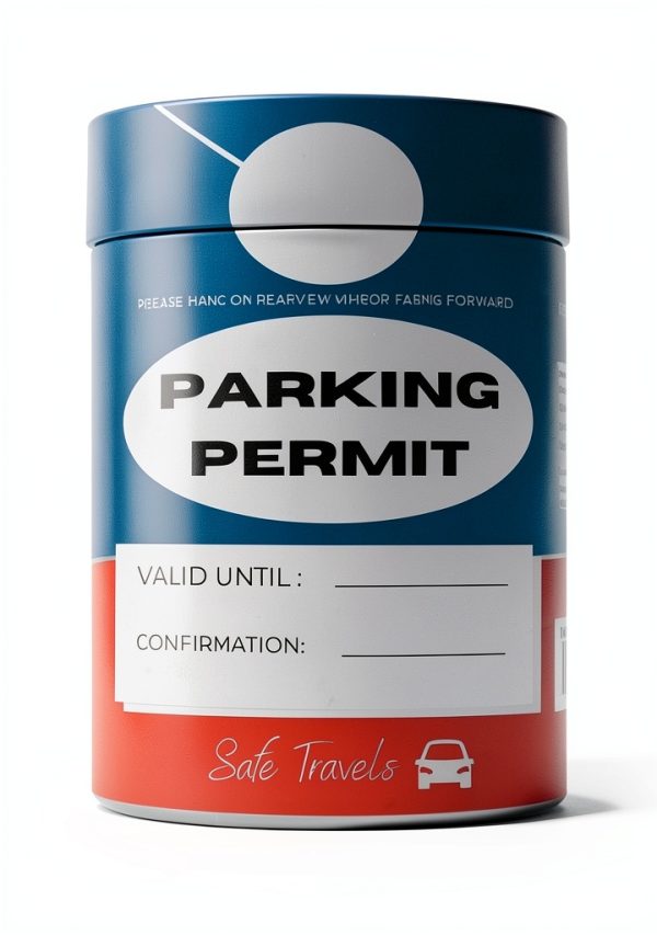 Hotel Car Parking Pass Permit Card Makalu 1000 Pack 3.5x5.5in White-0