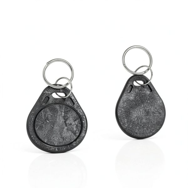 50PCS ID 125KHz RFID Key Tag Writable Rewritable T5577 Fob Black-1
